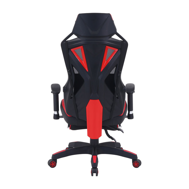 メッシュゲーミングチェア レイズ フットレスト付きＲＤ C/D:19429