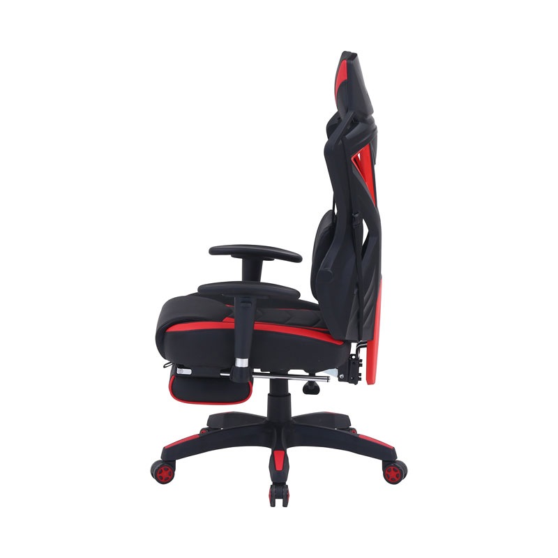 メッシュゲーミングチェア レイズ フットレスト付きＲＤ C/D:19429
