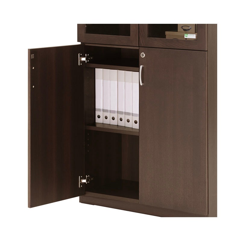 ソフィーダ 国産役員用両開き書庫（W805×D400×H1820）MKV-0618BS