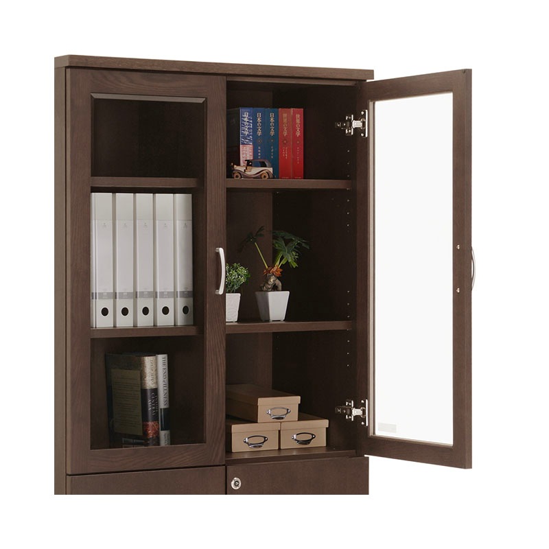 ソフィーダ 国産役員用両開き書庫（W805×D400×H1820）MKV-0618BS