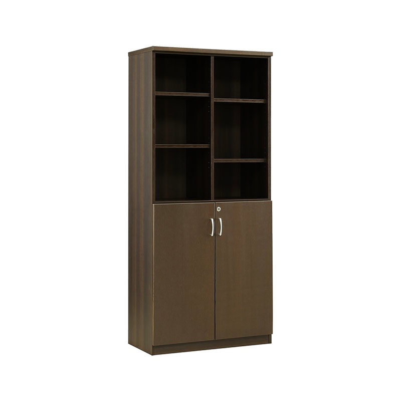 ソフィーダ 国産役員用オープン棚付き書庫(W805×D400×H1820)MKV-0818BS