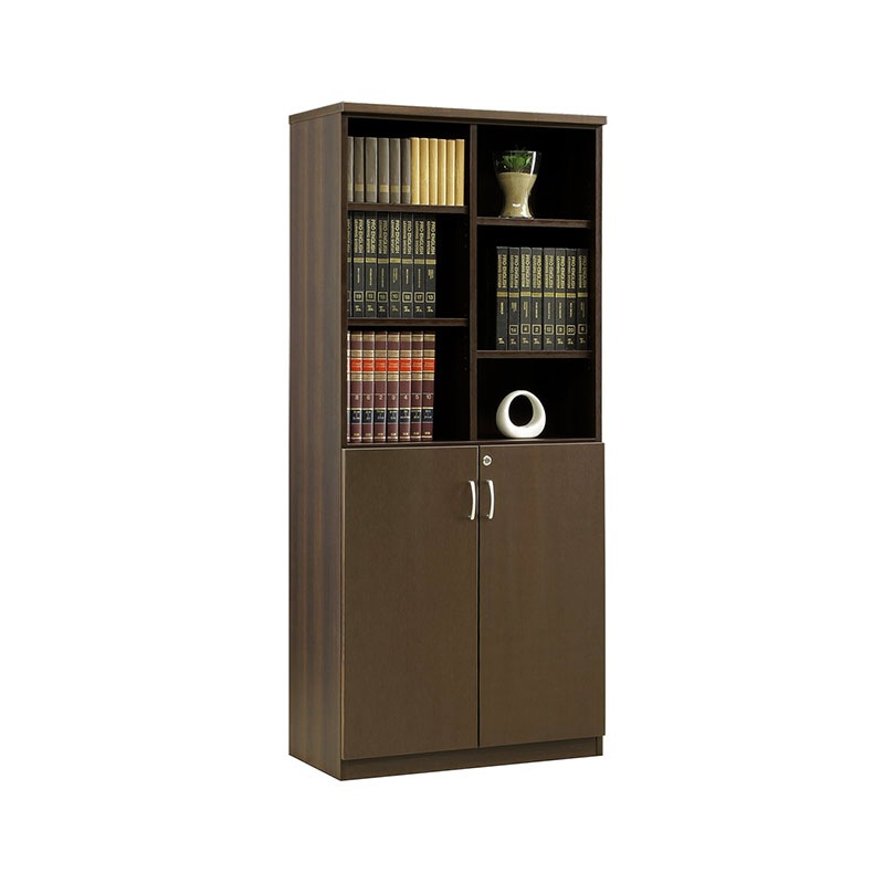 ソフィーダ 国産役員用オープン棚付き書庫(W805×D400×H1820)MKV-0818BS