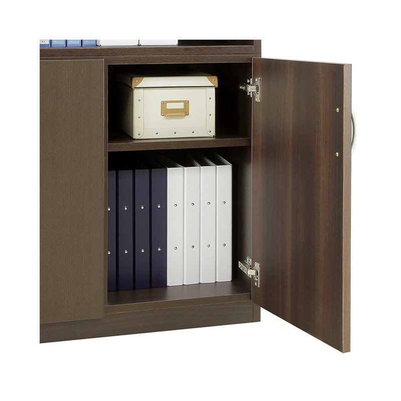 ソフィーダ 国産役員用スライド扉付き書庫(W1200×D400×H1820)MKV-1218BS