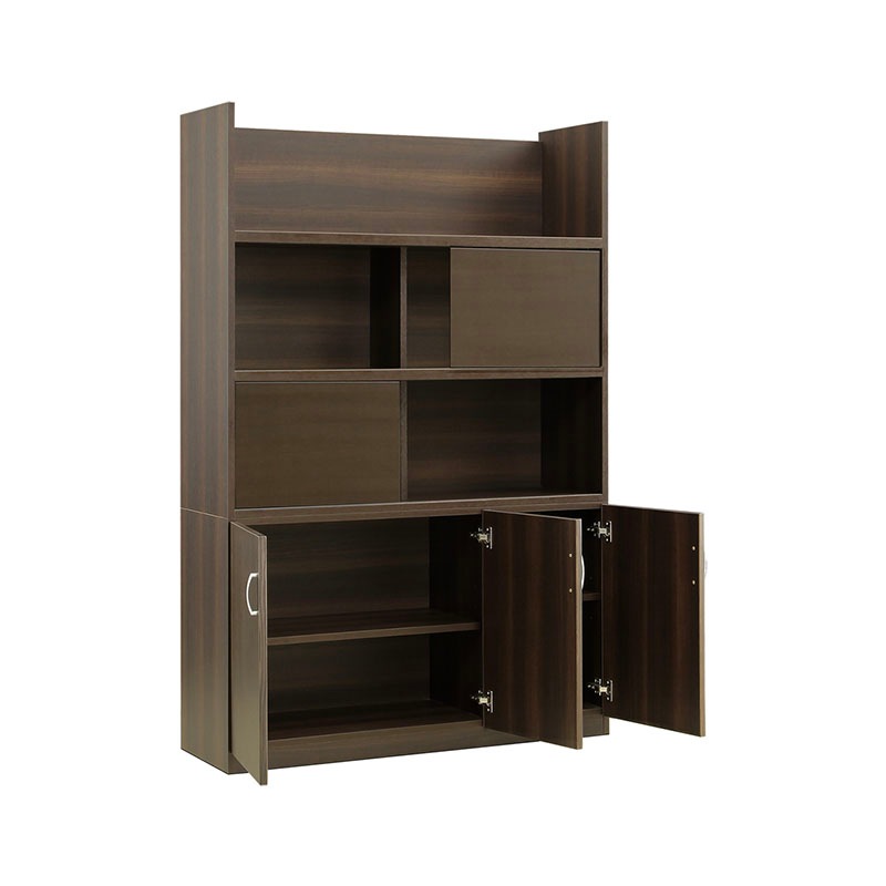 ソフィーダ 国産役員用スライド扉付き書庫(W1200×D400×H1820)MKV-1218BS