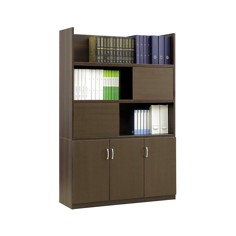 ソフィーダ 国産役員用スライド扉付き書庫(W1200×D400×H1820)MKV-1218BS