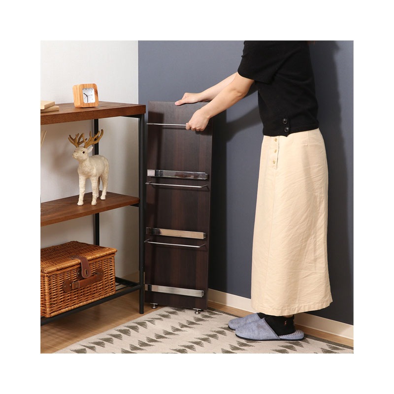 ウッドマガジンラック デコール ３段 スリム C/D:82307