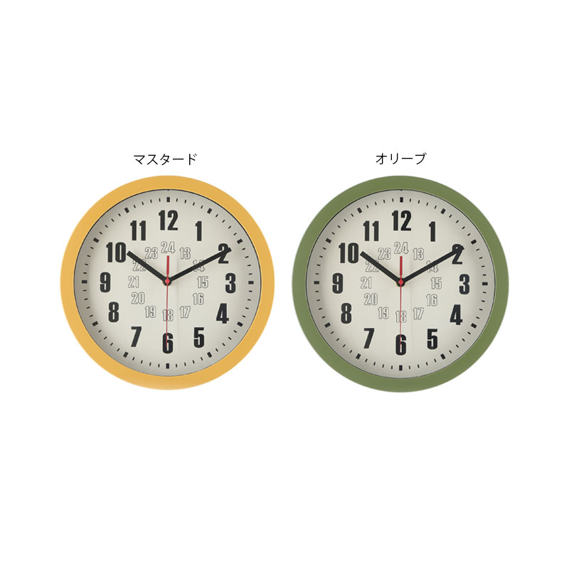 【セット数:3pcs】掛時計 カイラ Φ３０ [C/D:28194][C/D:28195]