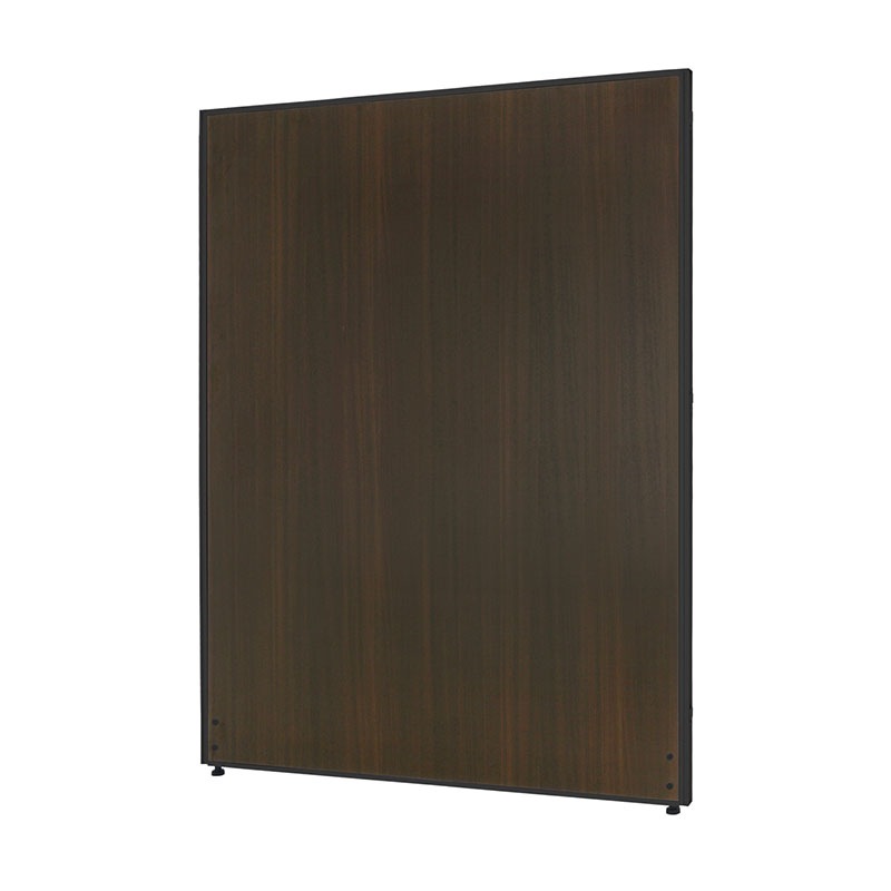 木目調ローパーテーション（H1600×W1200）ブラックフレーム　　PW1216