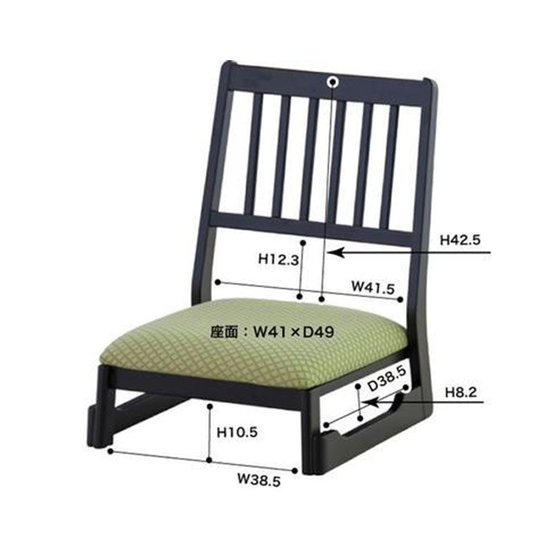 法事チェア ロータイプ BC-1040LBE