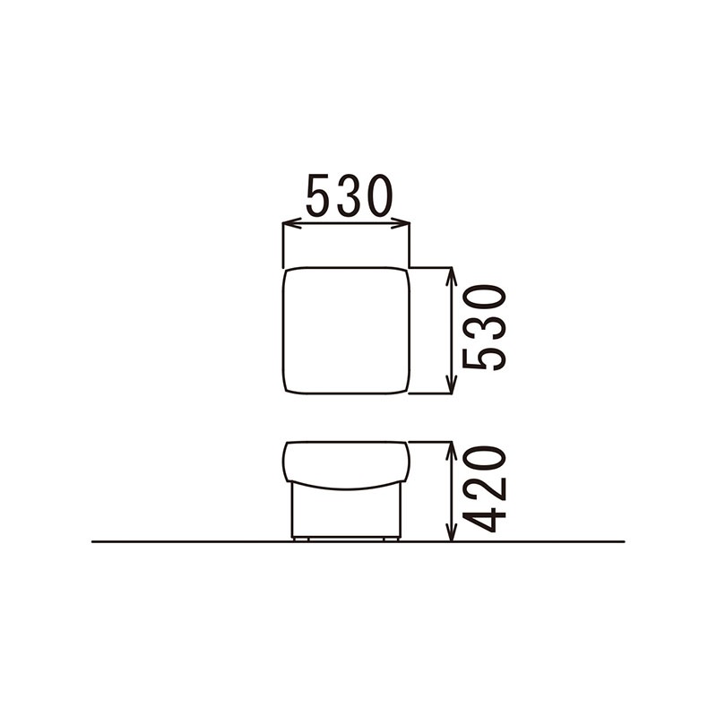 シエルスツール（ビニールレザー張り）RE-2150S（V4）