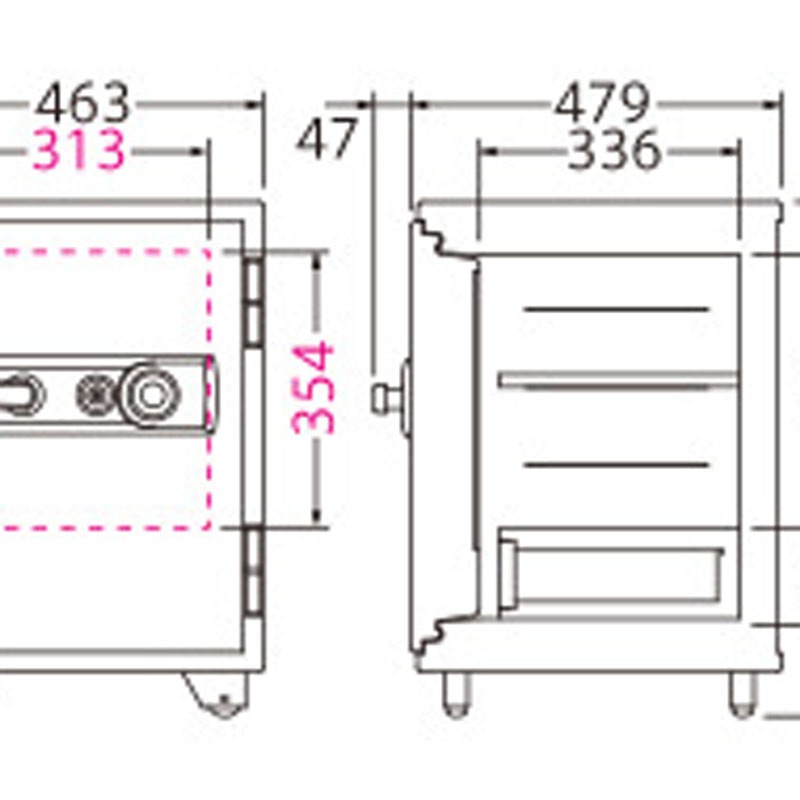 小型耐火金庫 STANDARDシリーズ　ダイヤル式 BSD-X