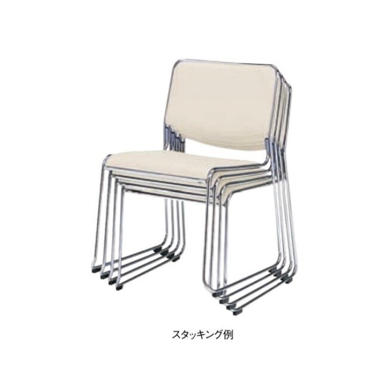 マッキンリースタッキングチェア/合成皮革 MK-480