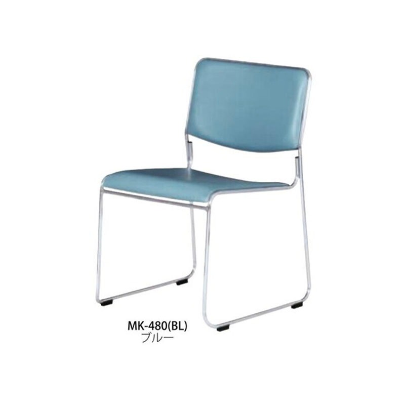 マッキンリースタッキングチェア/合成皮革 MK-480