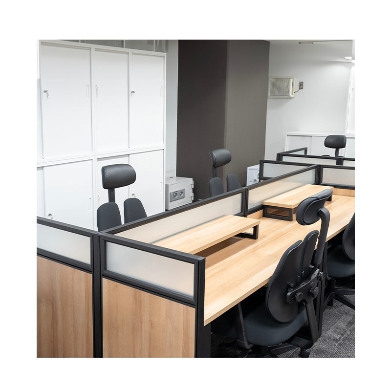 パレット風デスク ALetto（アレット）6人用グループデスクセット（W3064×D1232×H1000