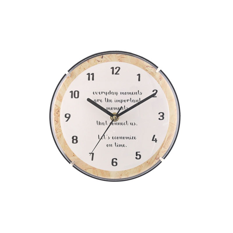 【セット数:6pcs】カバー付ウォールクロックＷＨＩＴＥ [C/D:36888]