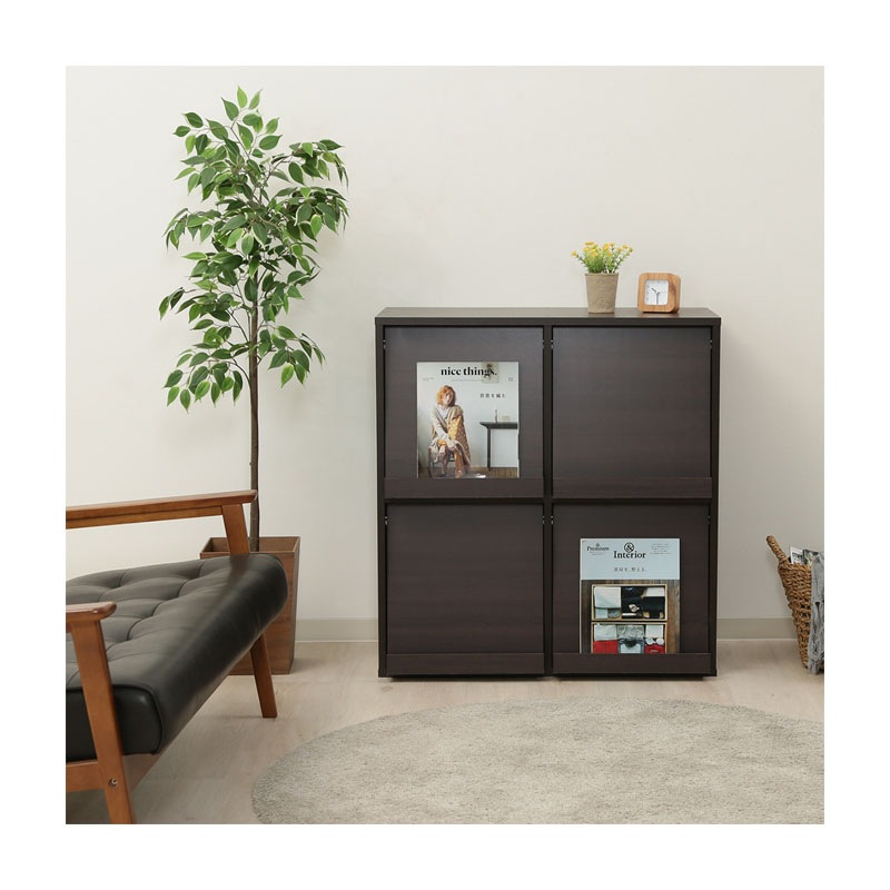 ディスプレイラック ４マス ブラウン ＤＰ８０８５ＢＲ ８１８１８  C/D:86032