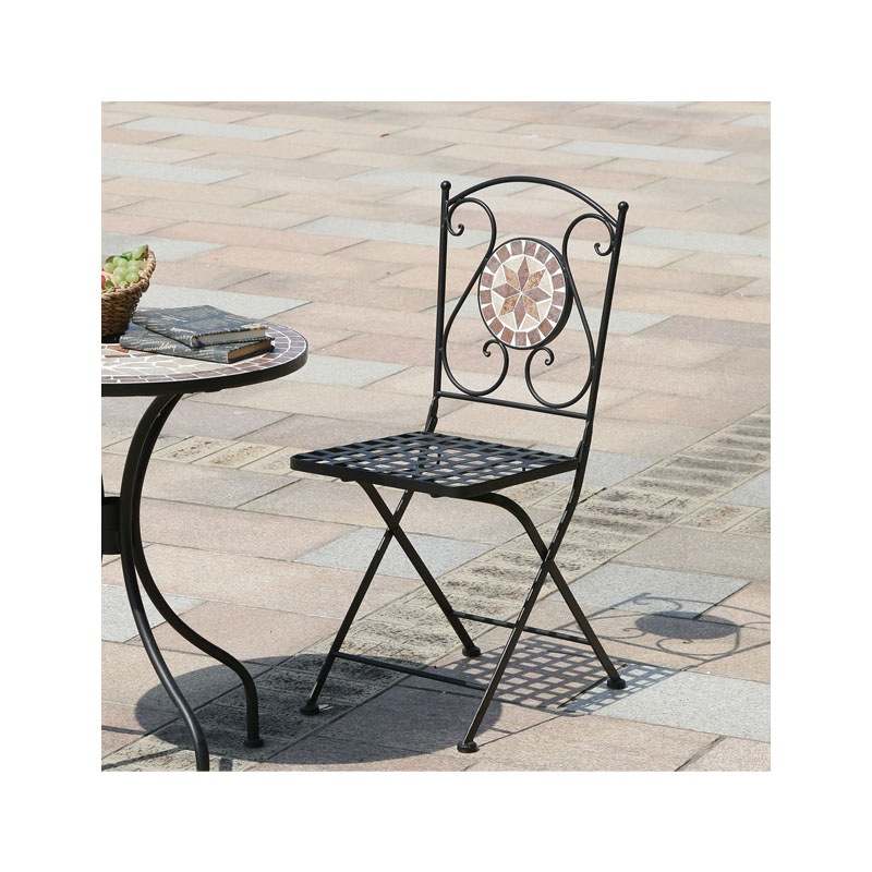 【セット数:2pcs】モザイクチェアー 星柄 [C/D:10656]