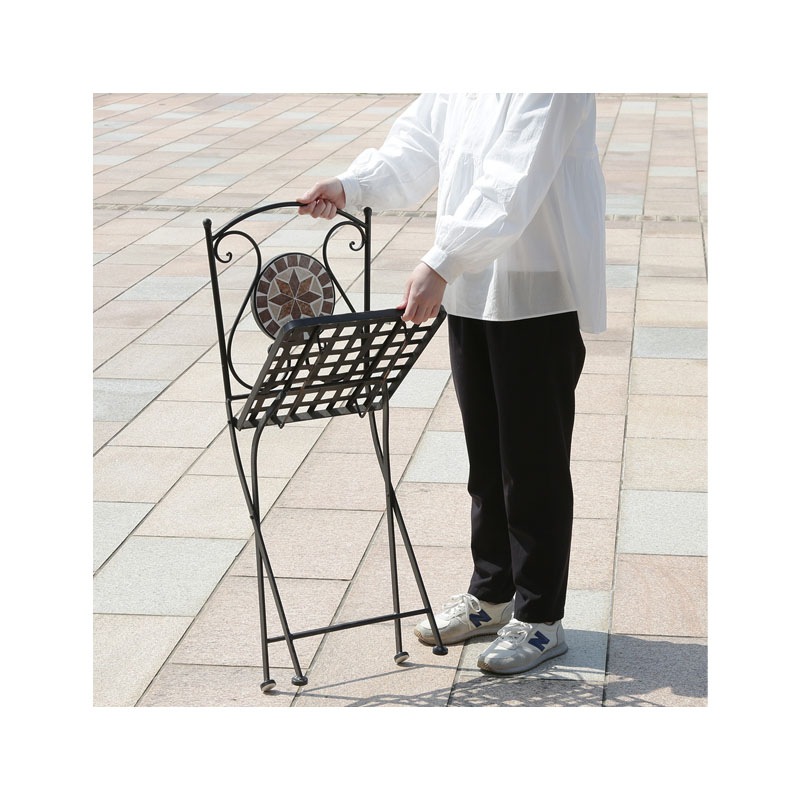 【セット数:2pcs】モザイクチェアー 星柄 [C/D:10656]