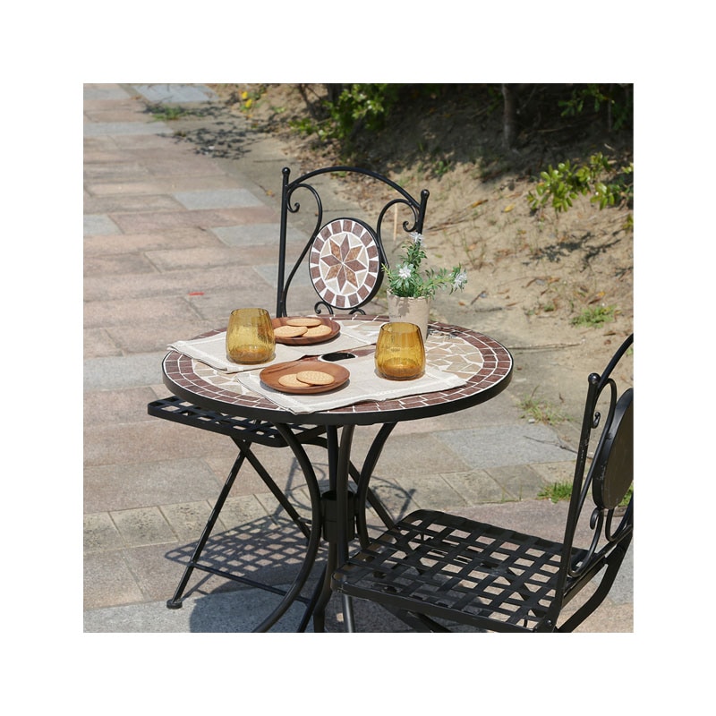 【セット数:2pcs】モザイクチェアー 星柄 [C/D:10656]