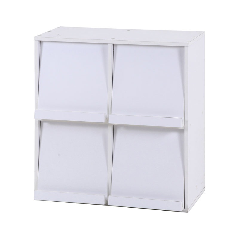 ディスプレイラック ４マス ホワイト ＤＰ８０８５ＷＨ ８７００８ C/D:86034