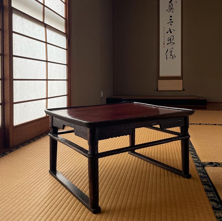 李朝膳 12角盆 高台 ソバン 李朝家具 お膳 茶盆 酒器