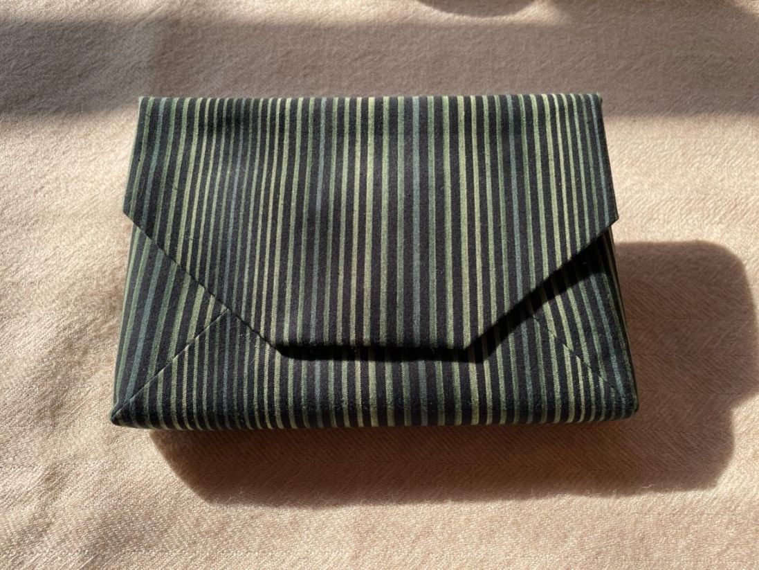 数寄屋袋／SUKI（大） 縞縞 小倉織