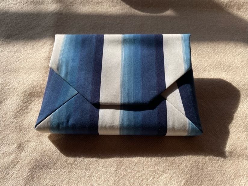 数寄屋袋／SUKI（大） 縞縞 小倉織