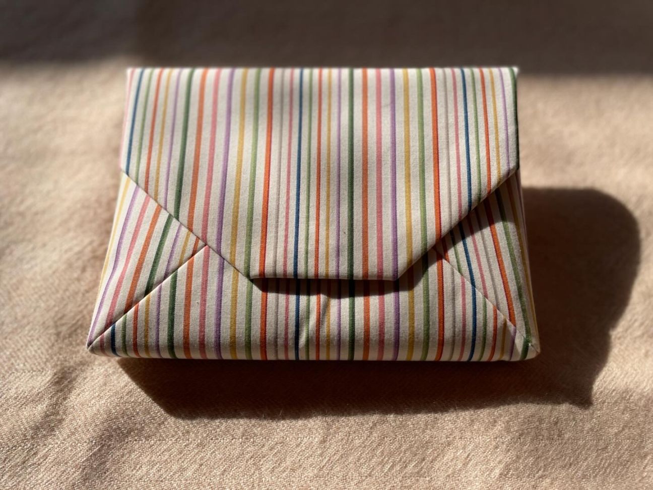 数寄屋袋／SUKI（大） 縞縞 小倉織