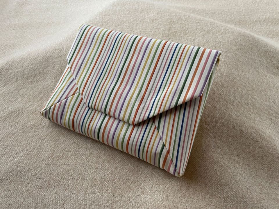 数寄屋袋／SUKI（大） 縞縞 小倉織