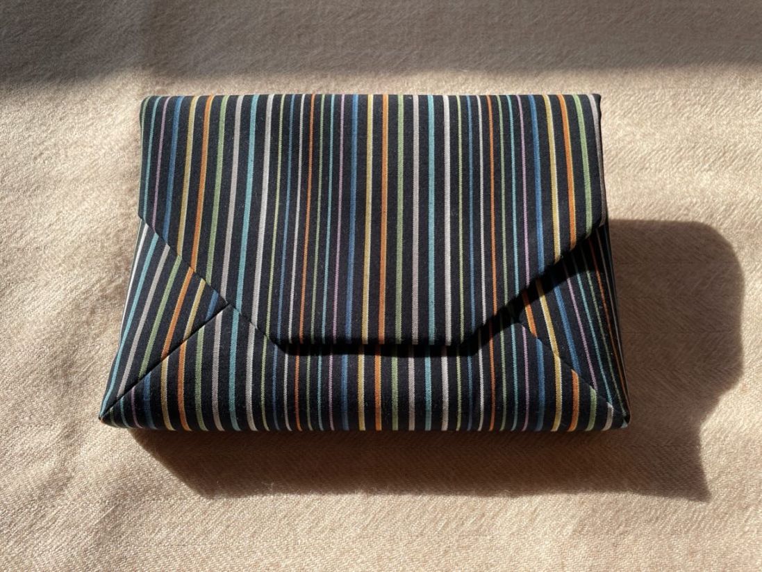 数寄屋袋／SUKI（大） 縞縞 小倉織