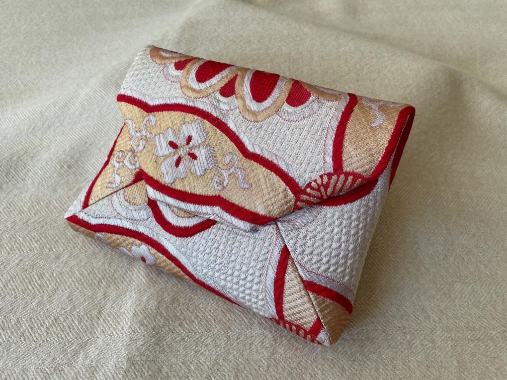 数寄屋袋／SUKI（大）アンティーク着物（帯）