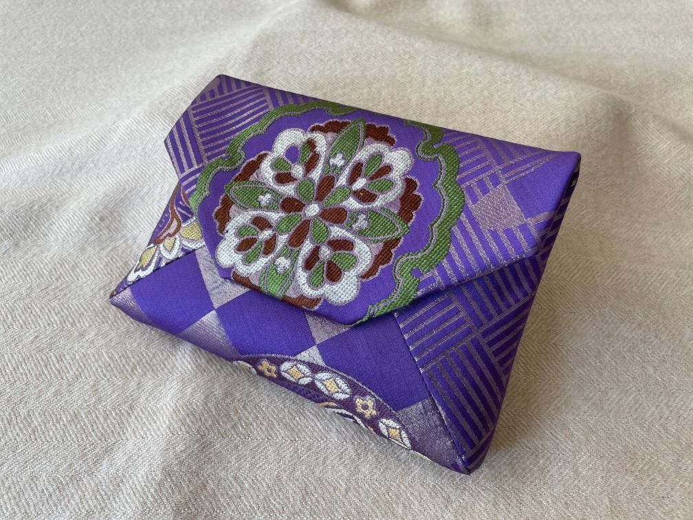 数寄屋袋／SUKI（大）アンティーク着物（帯）