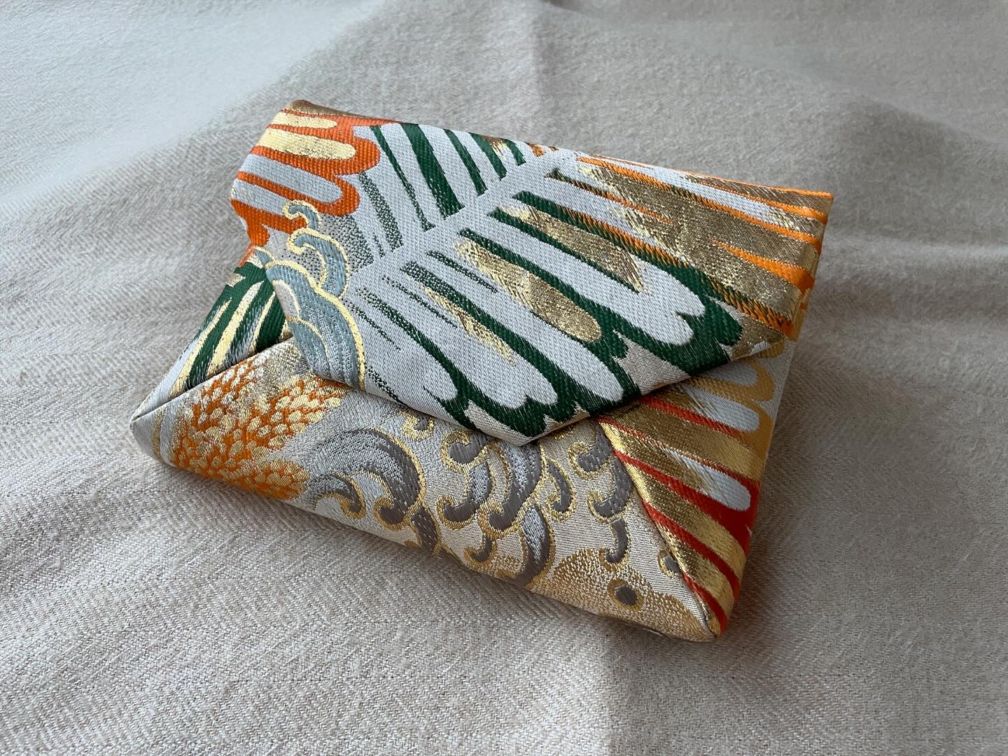 数寄屋袋／SUKI（大）アンティーク着物（帯）