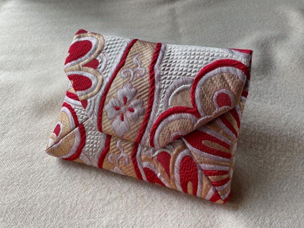 数寄屋袋／SUKI（大）アンティーク着物（帯）