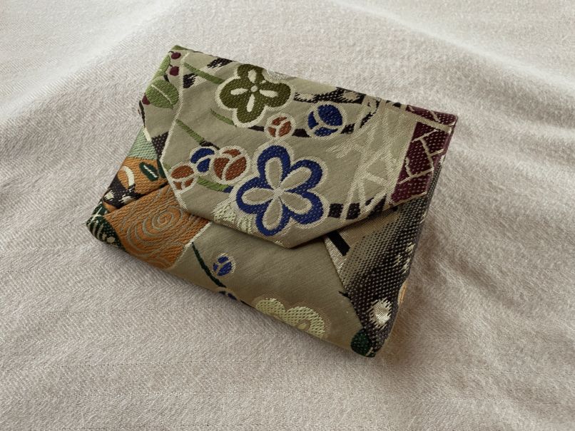 数寄屋袋／SUKI（大）アンティーク着物（帯）