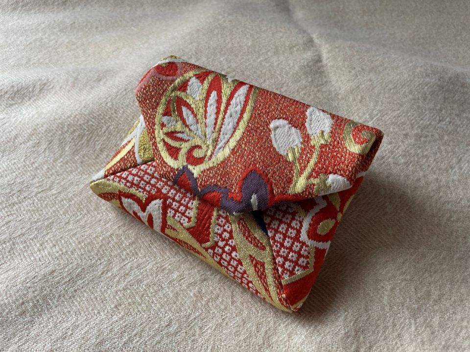 数寄屋袋／SUKI（小）アンティーク着物（帯）