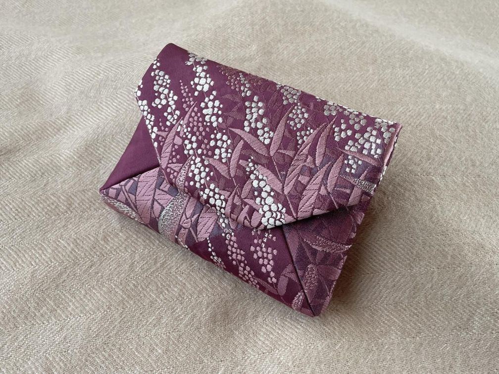 数寄屋袋／SUKI（小）アンティーク着物（帯）