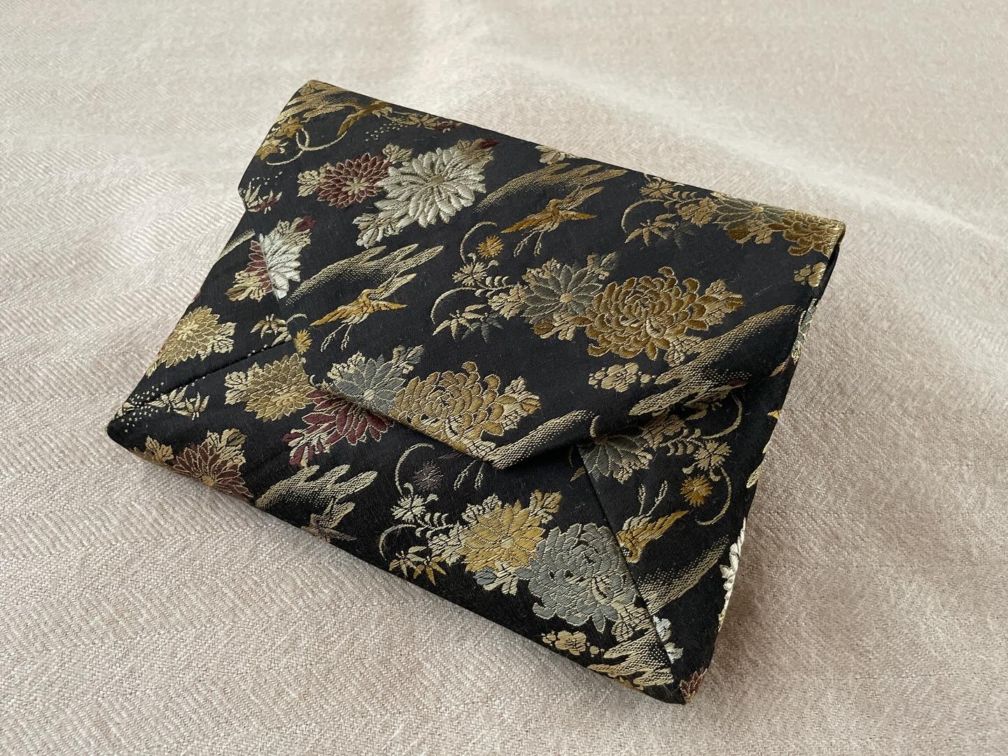 数寄屋袋／SUKI（大）アンティーク着物（帯）