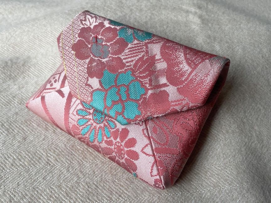 数寄屋袋／SUKI（小）アンティーク着物（帯）