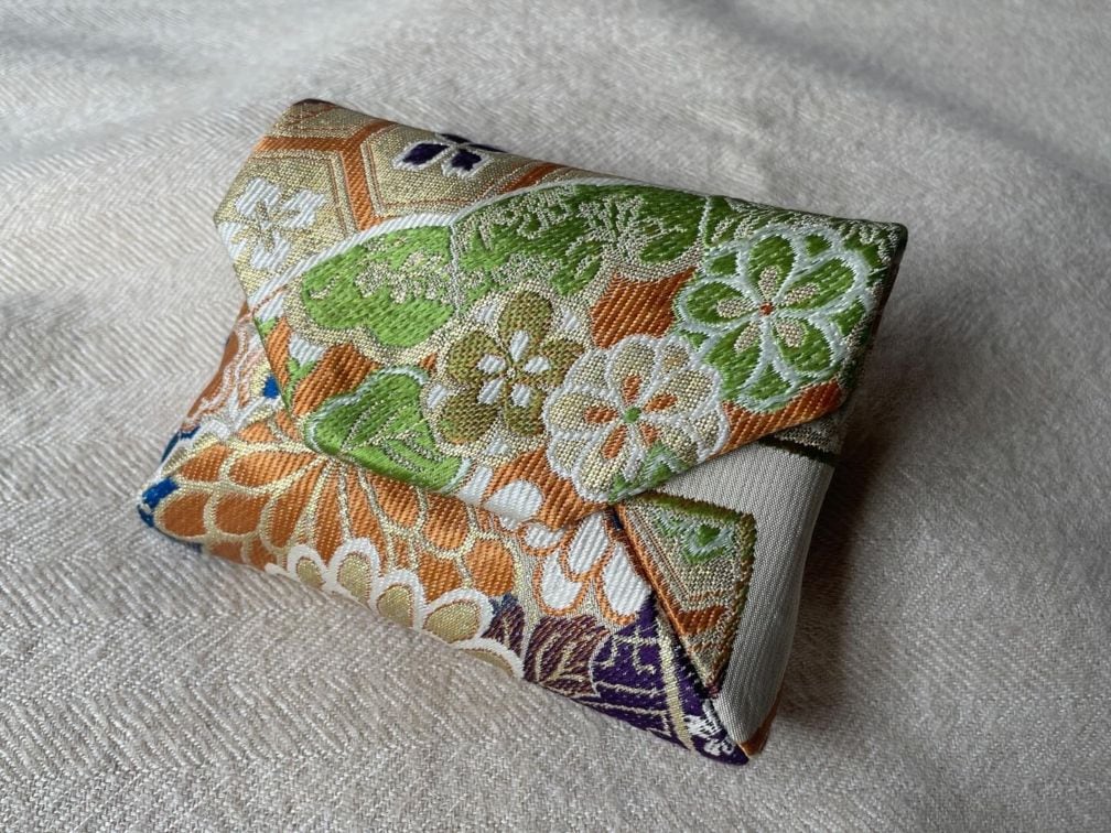 数寄屋袋／SUKI（小）アンティーク着物（帯）