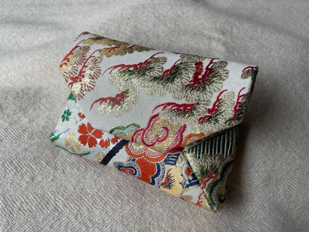 数寄屋袋／SUKI（小）アンティーク着物（帯）