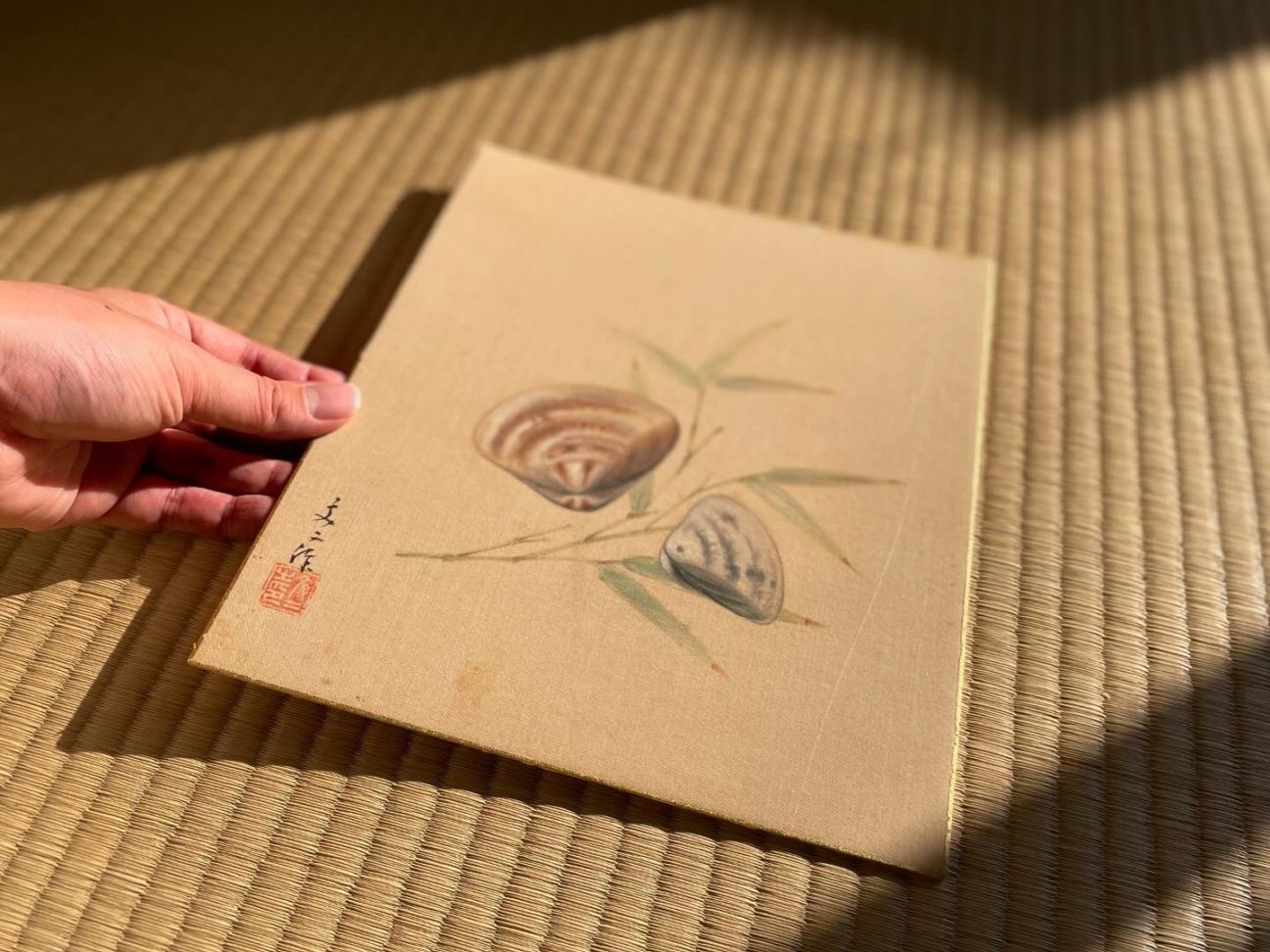 アンティークの色紙（3月）