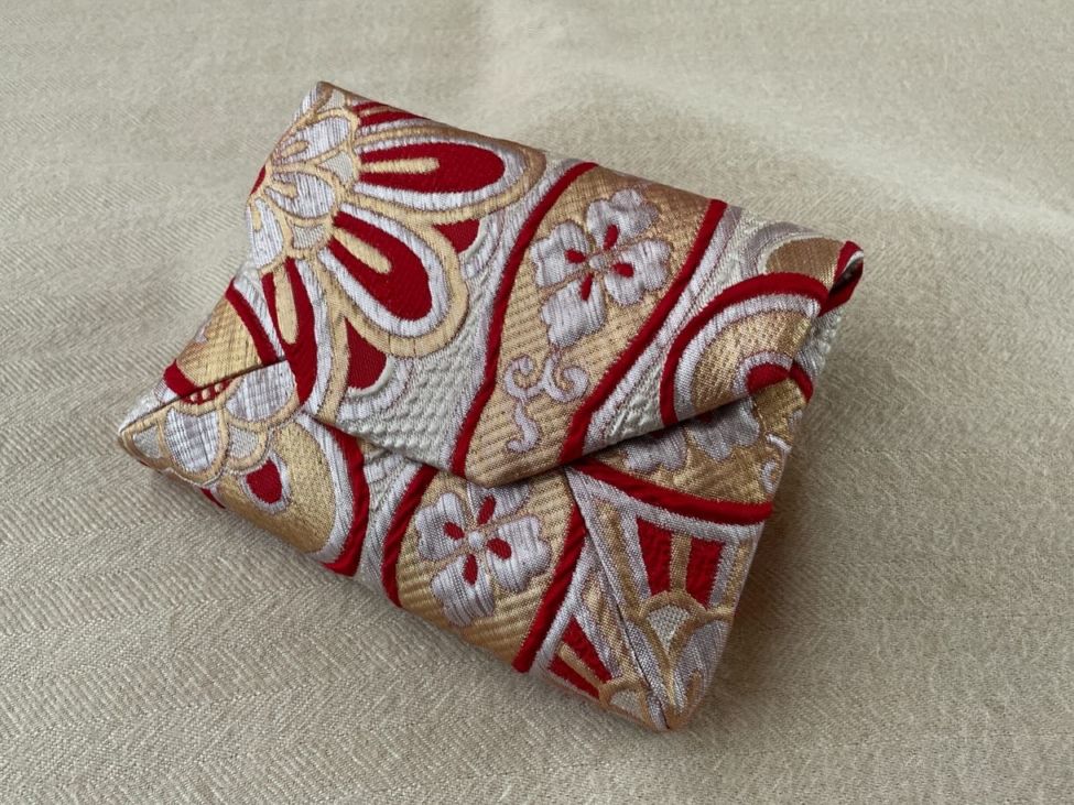 数寄屋袋／SUKI（大）アンティーク着物（帯）