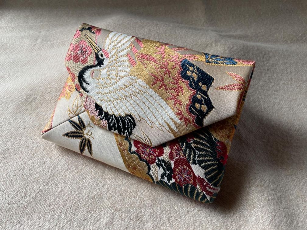 数寄屋袋／SUKI（大）アンティーク着物（帯）