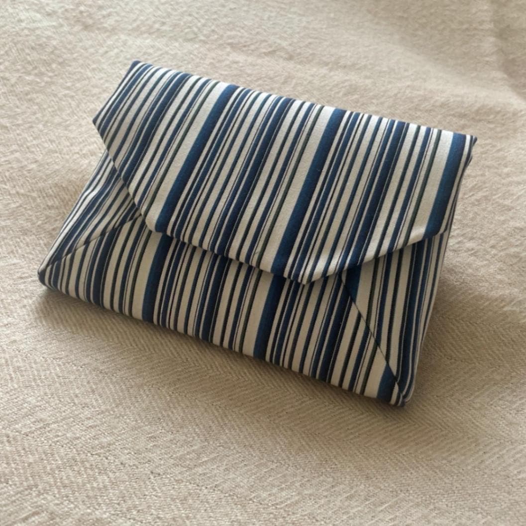 数寄屋袋／SUKI（中） 縞縞 小倉織