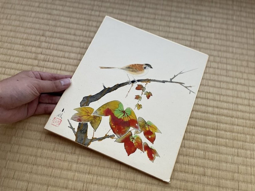 アンティークの色紙（11月）