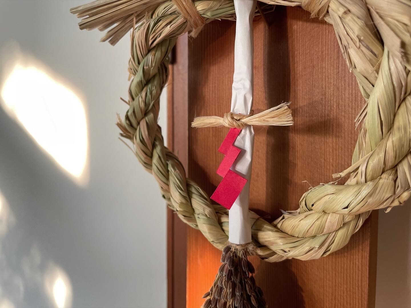 2025年しめ縄リース（緑米）