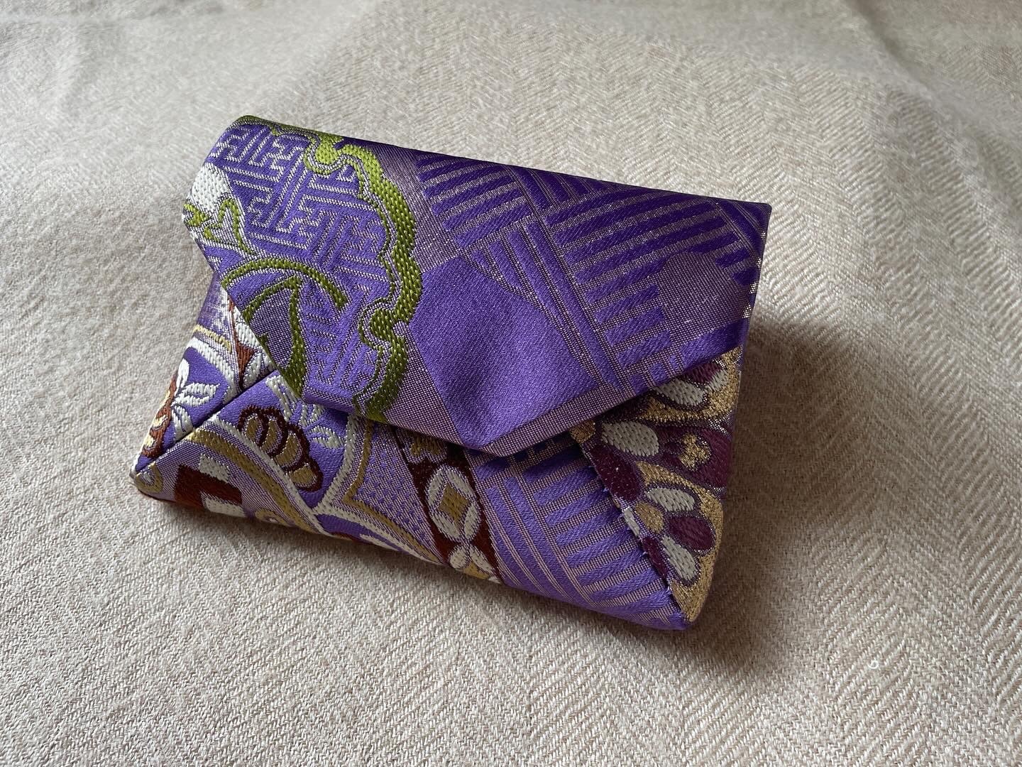 数寄屋袋／SUKI（小）アンティーク着物（帯）