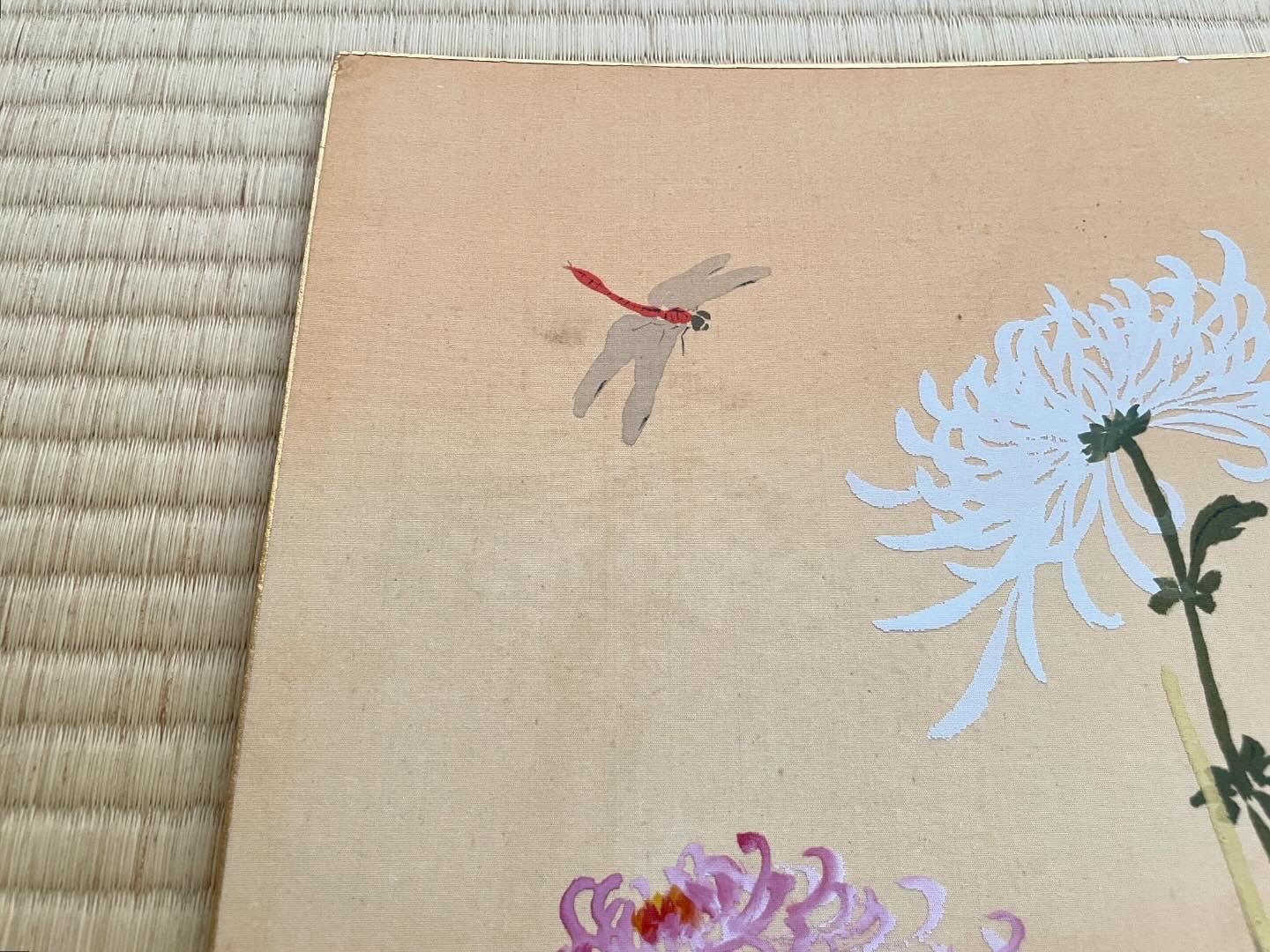 アンティークの色紙(重陽の節句)