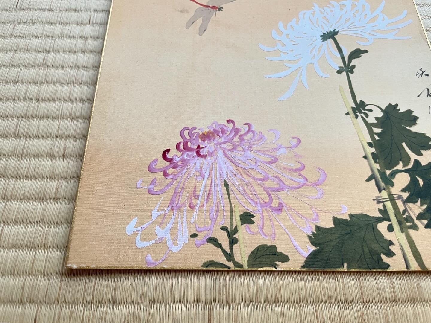 アンティークの色紙(重陽の節句)